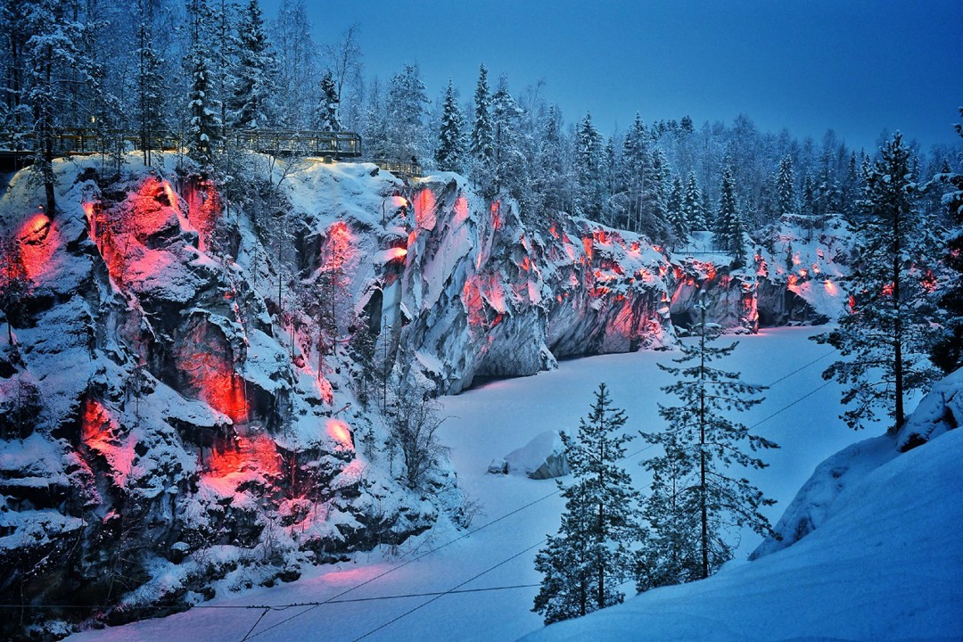Фото 3 - день 1 Элисенваара, водопады Ахвенкоски, парк «Рускеала»