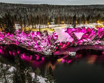 Фото 6 - день 3 Свободное время, интерактив с Дедом Морозом, водопады Ахвенкоски, парк «Рускеала»