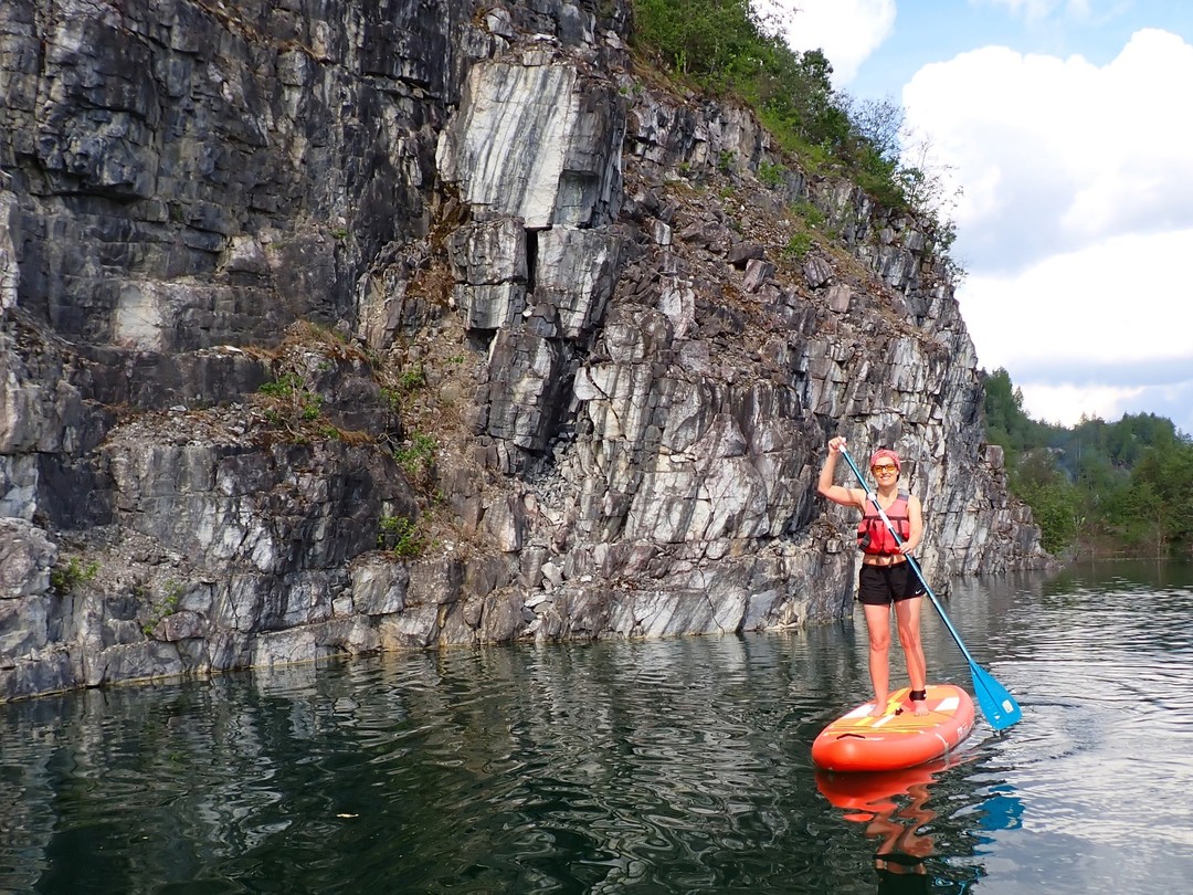Фото 2 - день 1 Прогулка на сапах по Мраморному карьеру Фото 2 - день 1 Прогулка на сапах по Мраморному карьеру