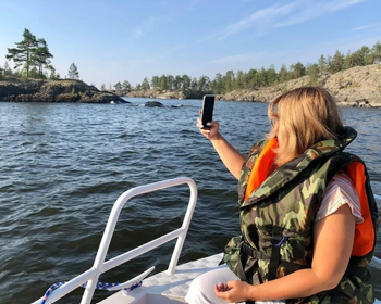 Фото 5 - день 2 Автосафари к водопаду Белые мосты, подъём на гору Лешего, прогулка на катере по Ладожским шхерам